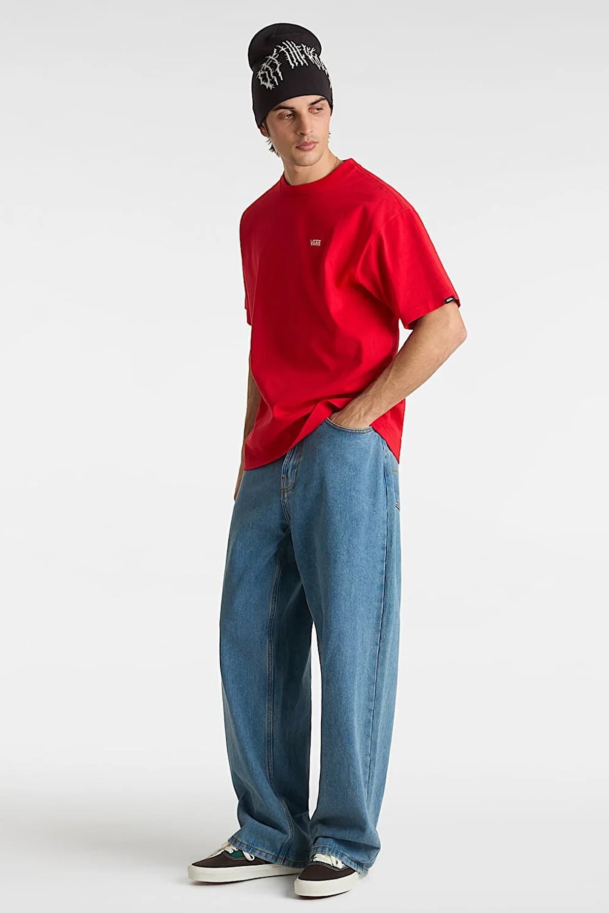 Vans Left Chest II Erkek Tişört Kırmızı