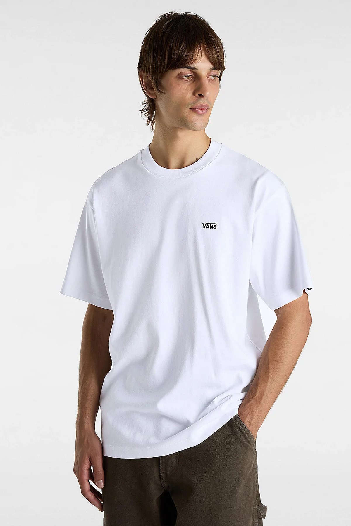 Vans Left Chest II Erkek Tişört Beyaz