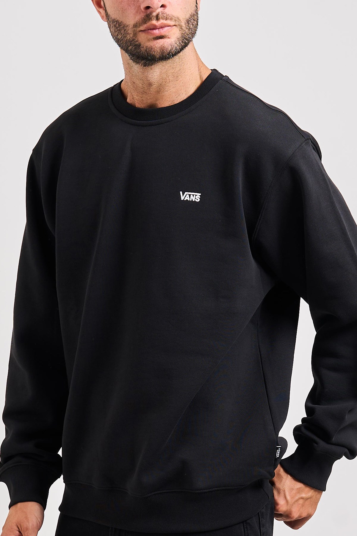 Vans Left Chest II Erkek Sweatshirt Siyah