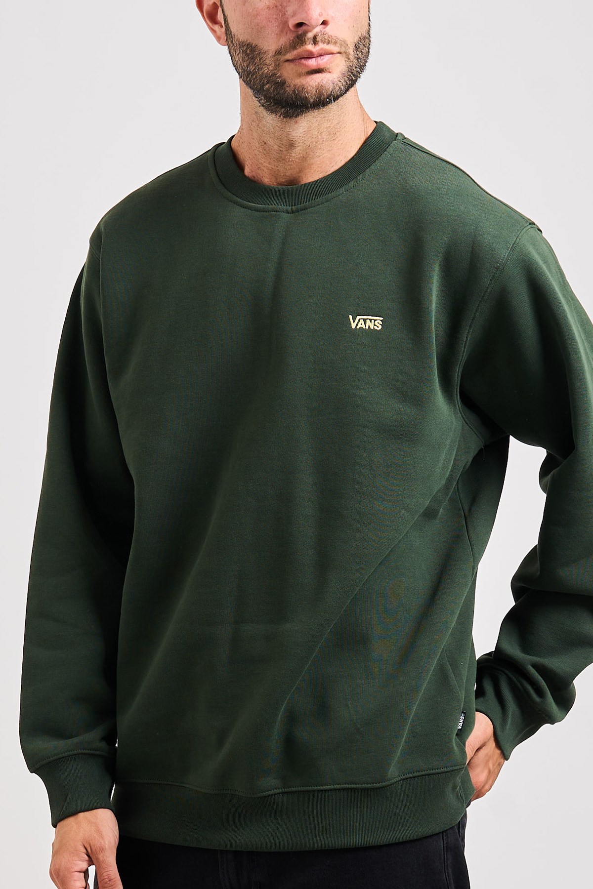 Vans Left Chest II Erkek Sweatshirt Yeşil