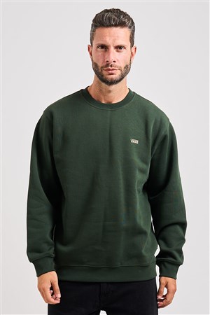 Vans Left Chest II Erkek Sweatshirt Yeşil