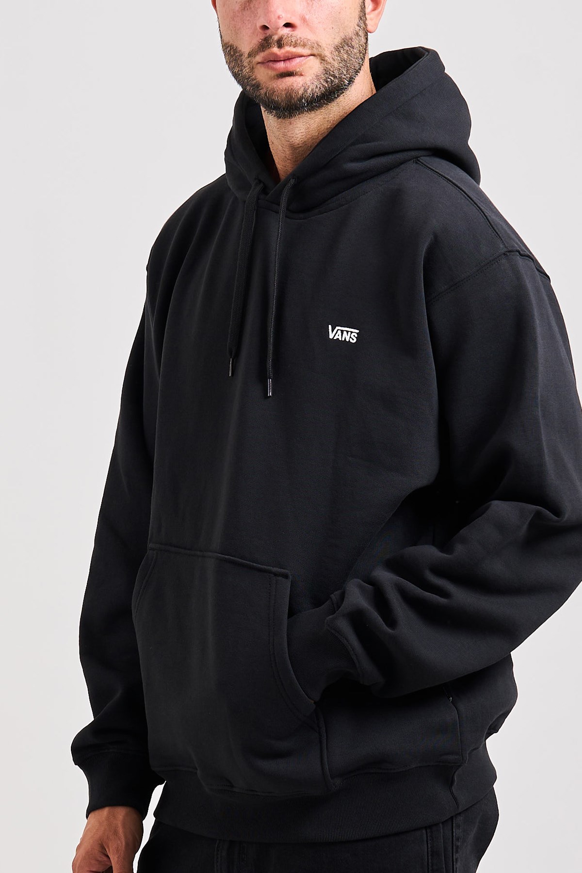 Vans Left Chest II Loose Erkek Sweatshirt Siyah