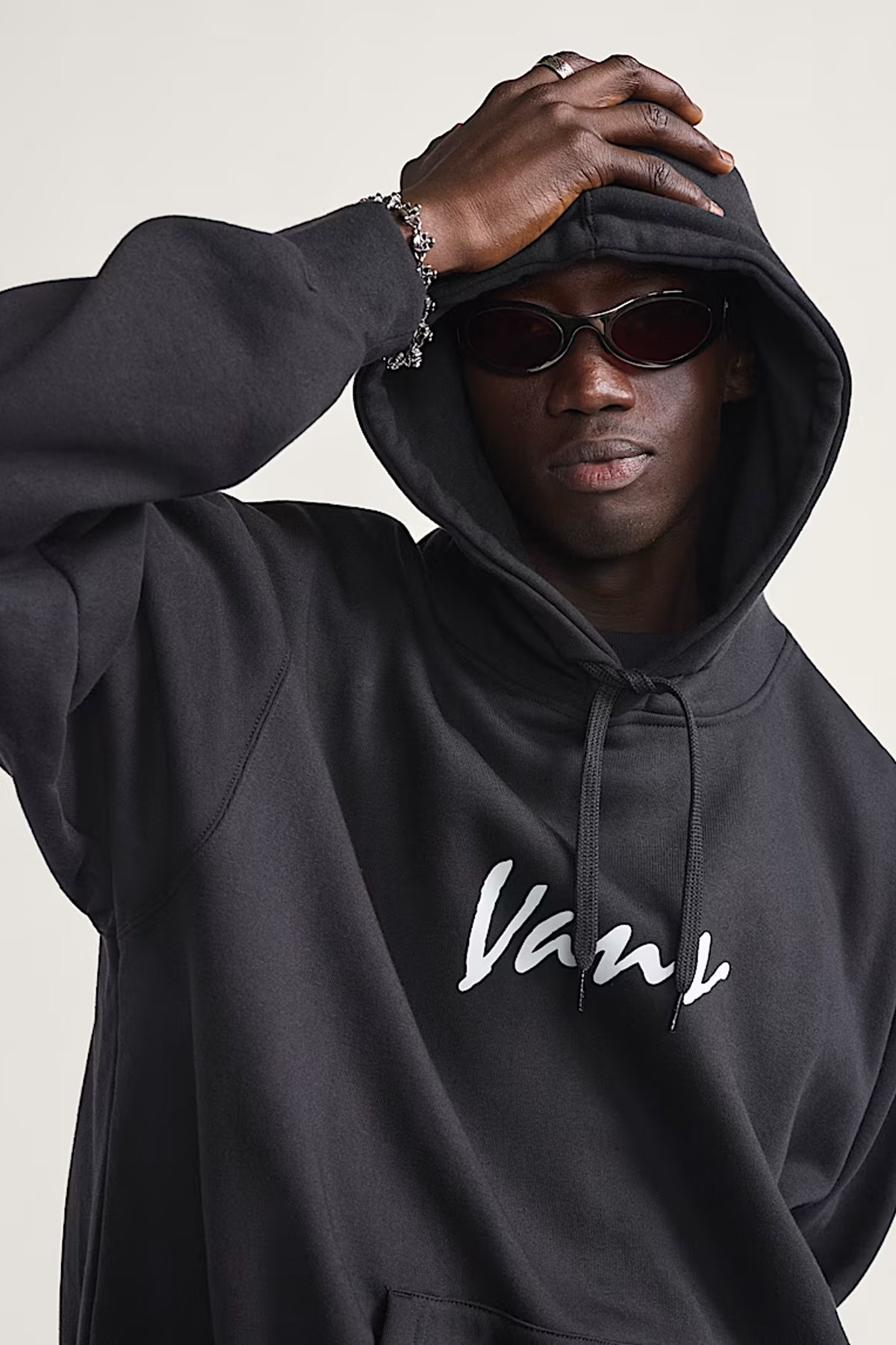 Vans Scripted Vans Erkek Sweatshirt Siyah