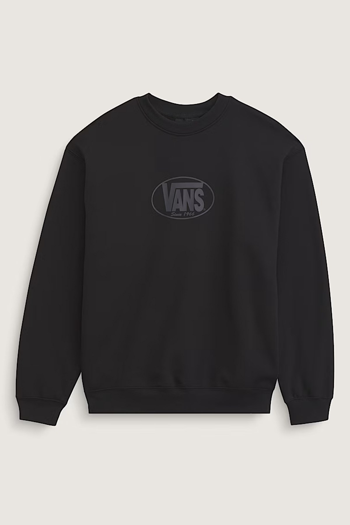 Vans Classic Oval Crew Erkek Sweatshirt Siyah