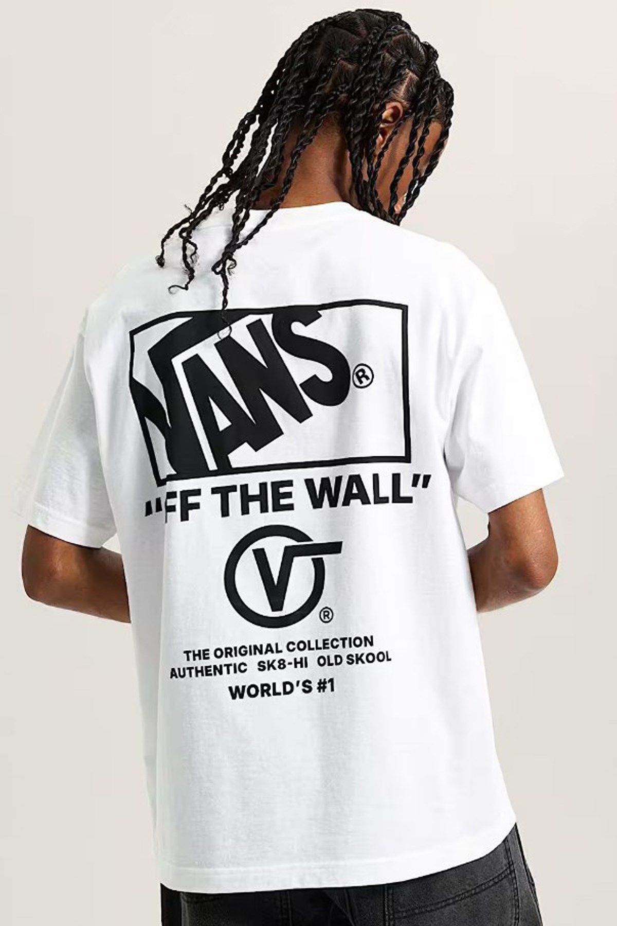 Vans Stacked Erkek Tişört VN000PEWWHT1 Beyaz