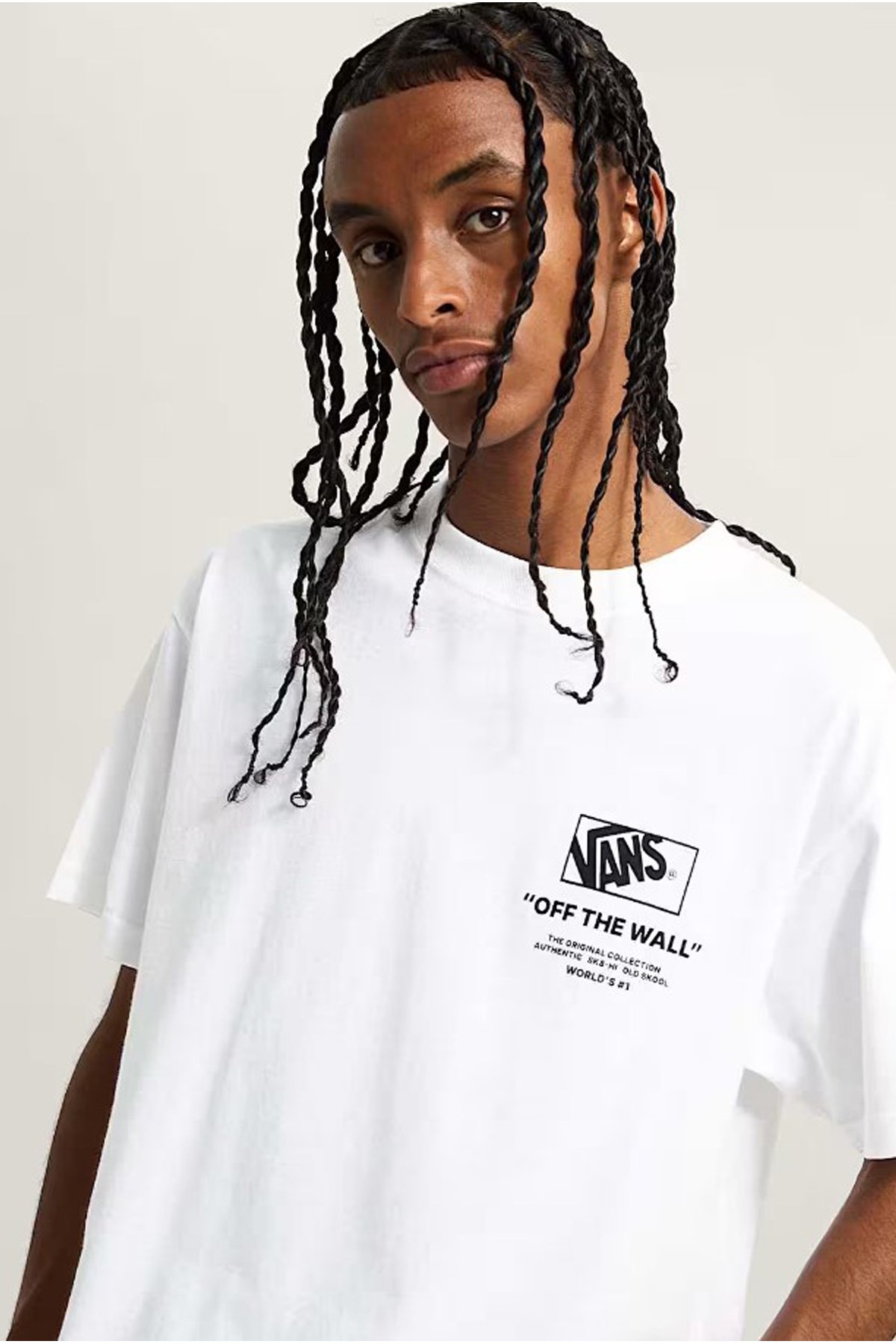 Vans Stacked Erkek Tişört VN000PEWWHT1 Beyaz