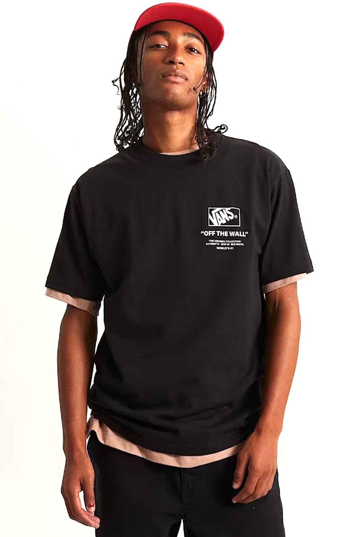 Vans Stacked Erkek Tişört VN000PEWY281 Siyah