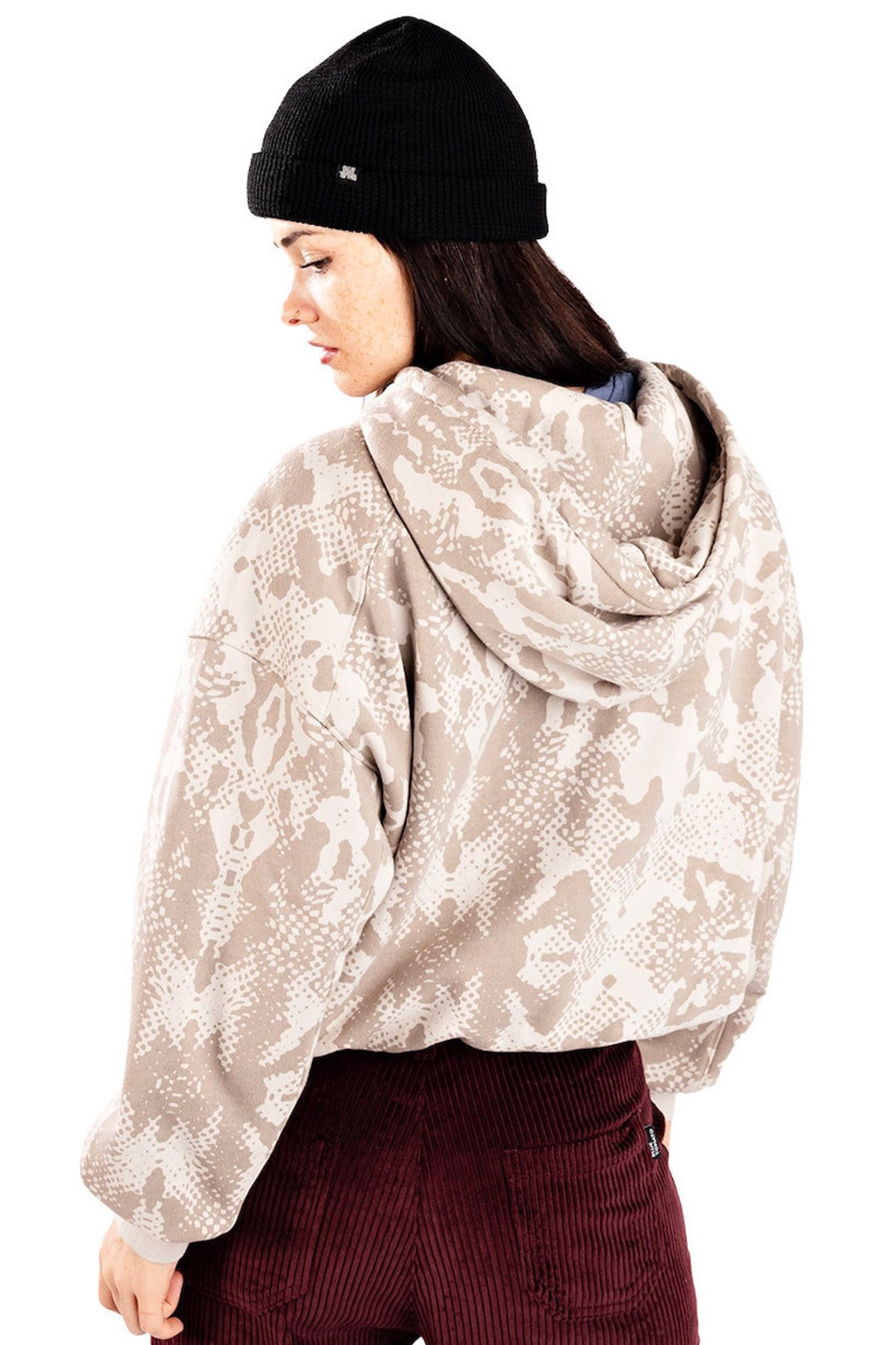 Vans Mte Kennett Printed Kadın Sweatshirt Kahverengi