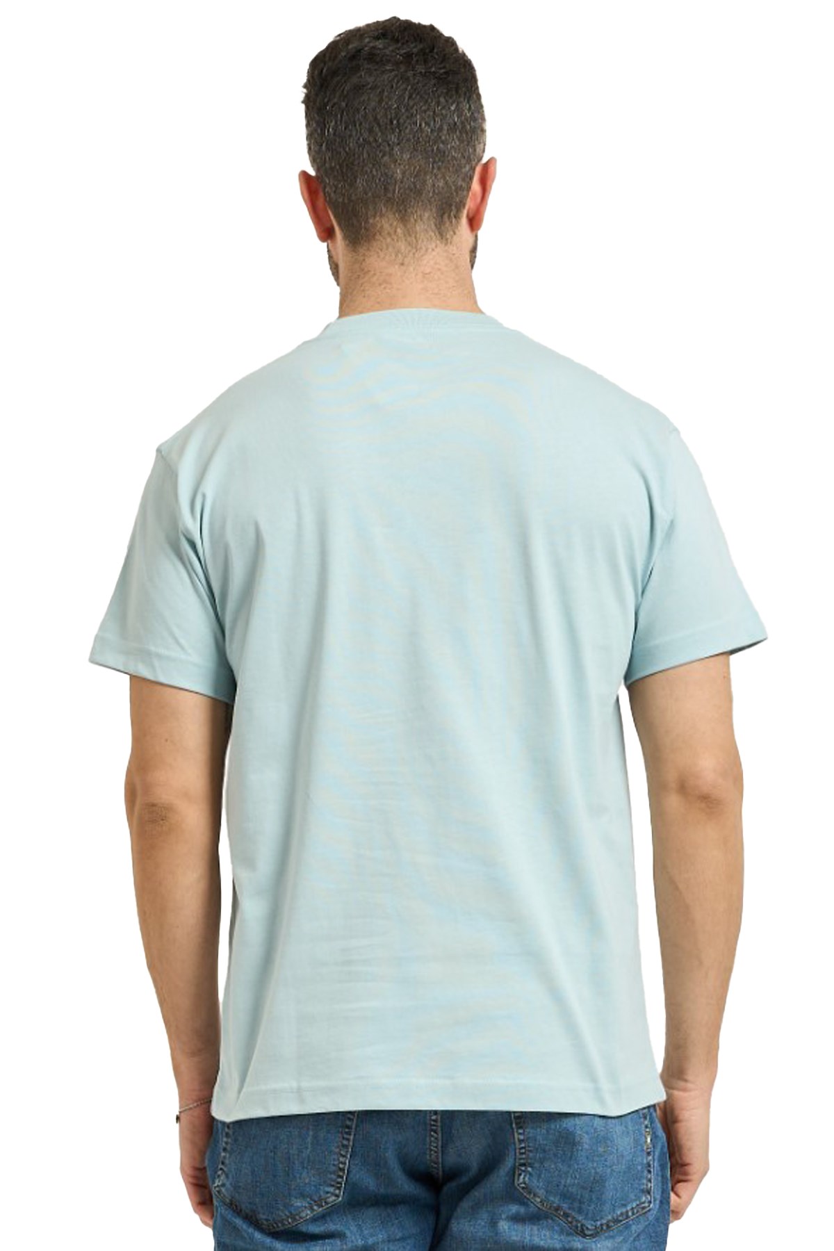 Vans Left Chest Erkek Tişört VN000R9XFOA1 Mavi