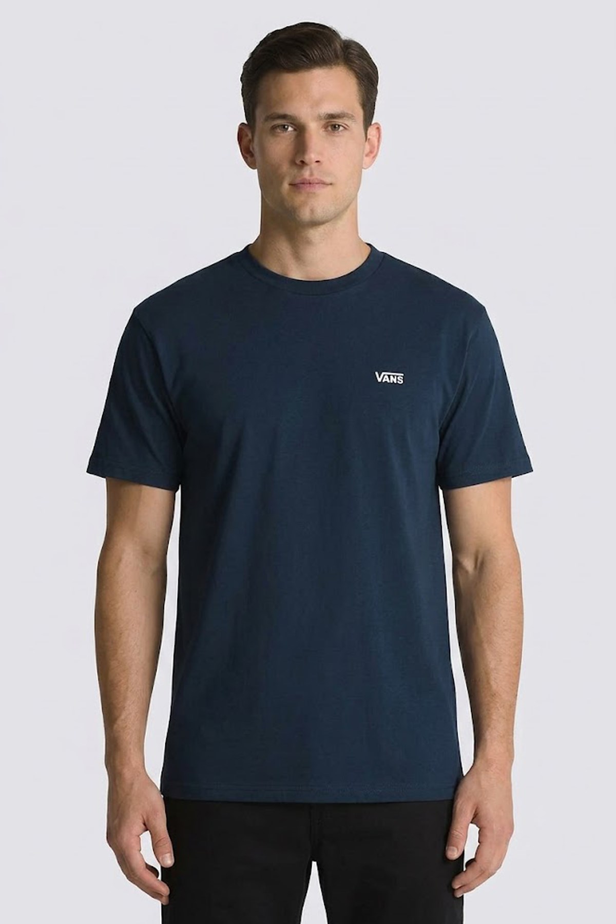 Vans Left Chest Erkek Tişört VN000R9XFOB1 Lacivert