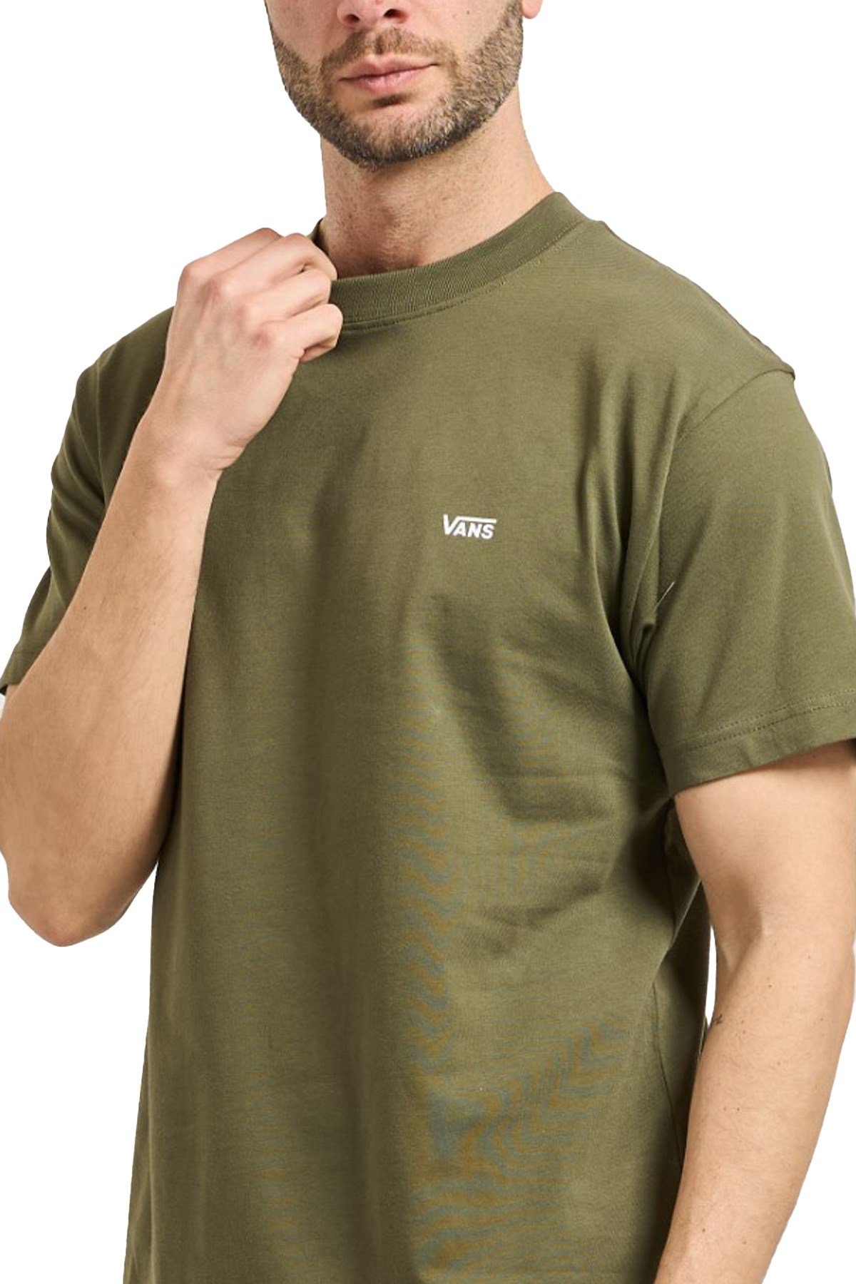 Vans Left Chest Erkek Tişört VN000R9XFR11 Yeşil