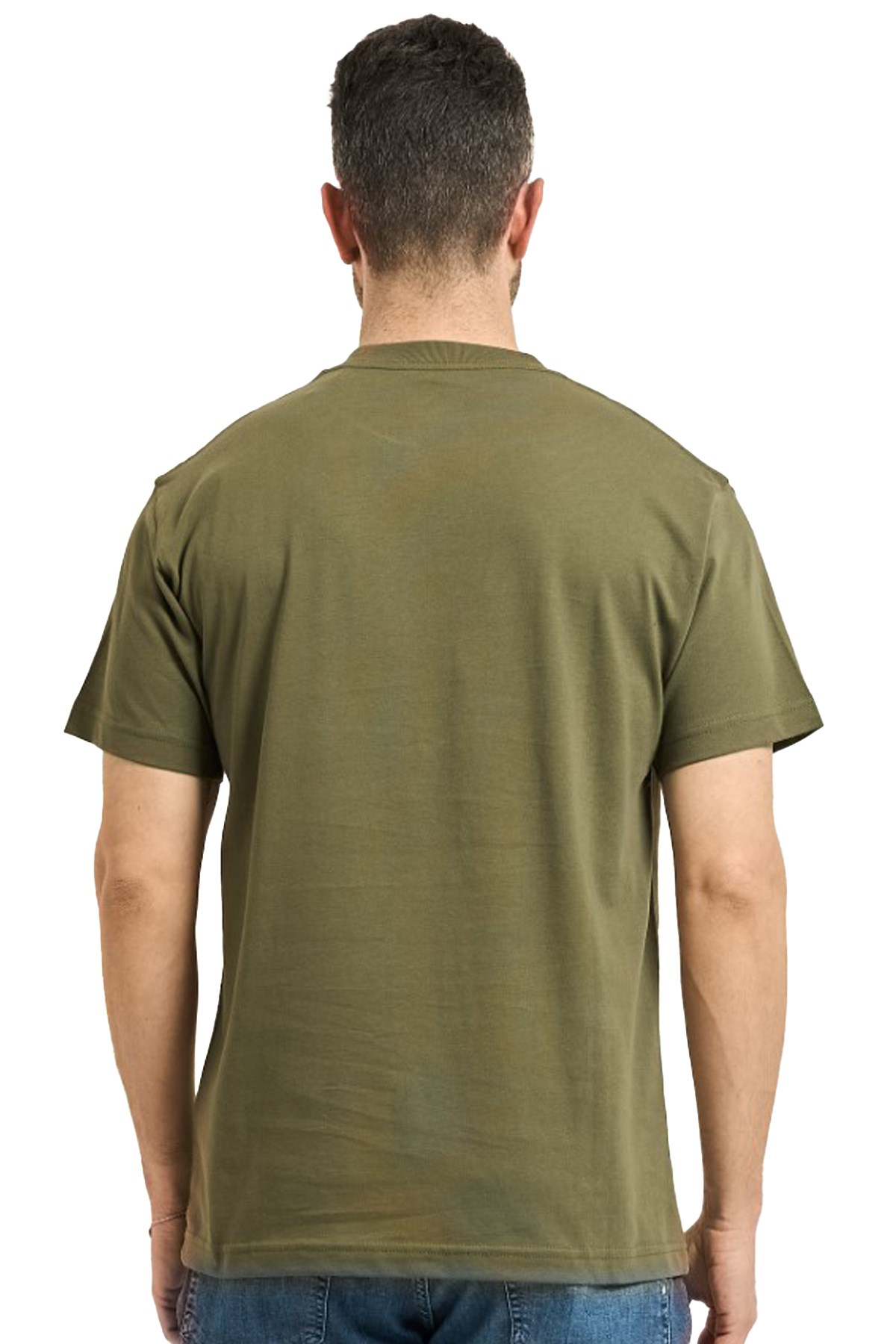 Vans Left Chest Erkek Tişört VN000R9XFR11 Yeşil