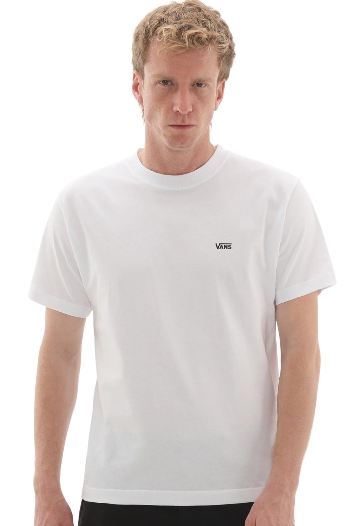 Vans Left Chest Erkek Tişört VN000R9XWHT1 Beyaz