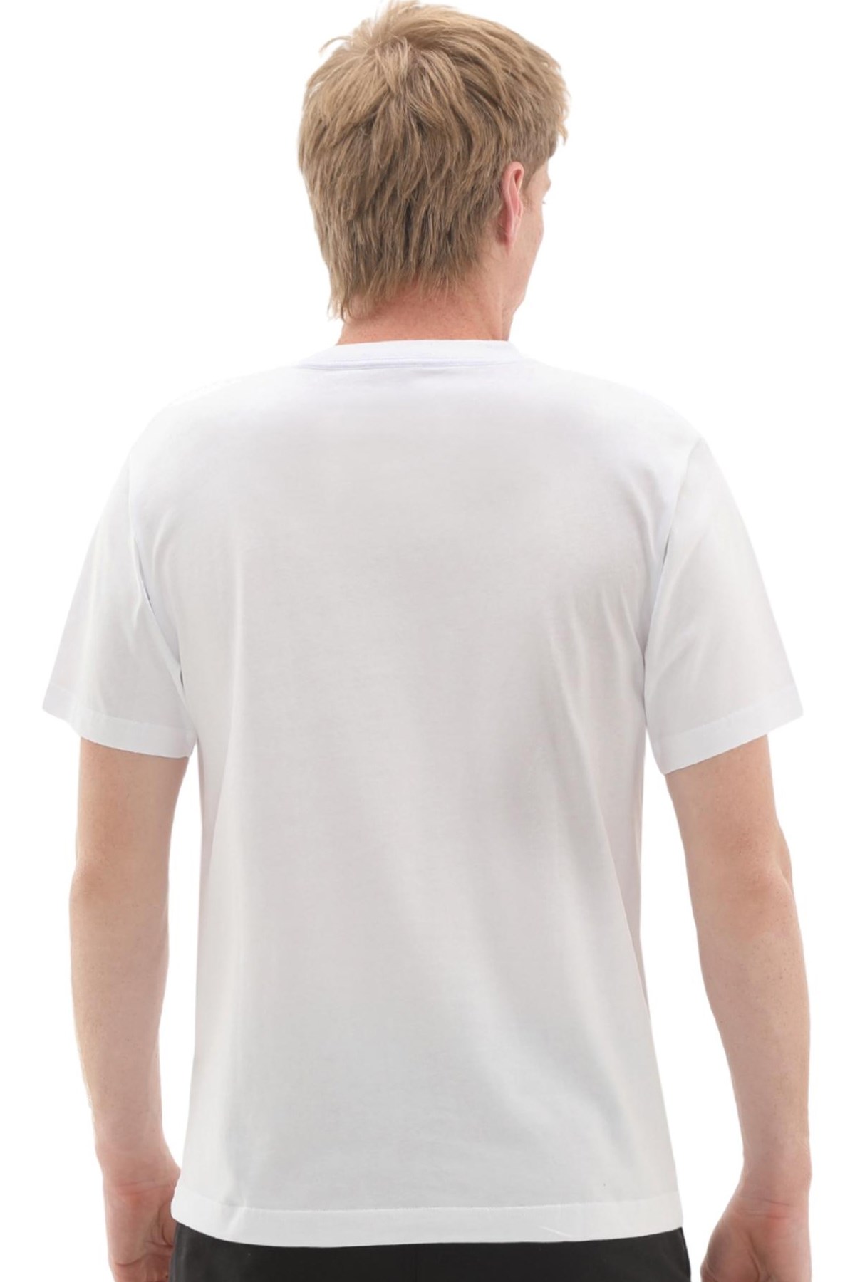 Vans Left Chest Erkek Tişört VN000R9XWHT1 Beyaz