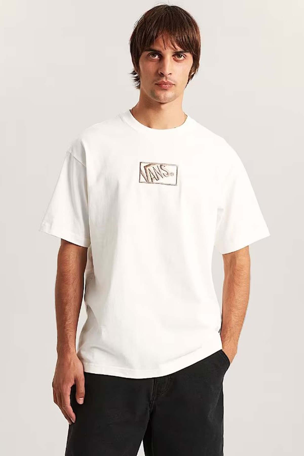 Vans Blocked Box Erkek Tişört VN000RAPC9F1 Beyaz
