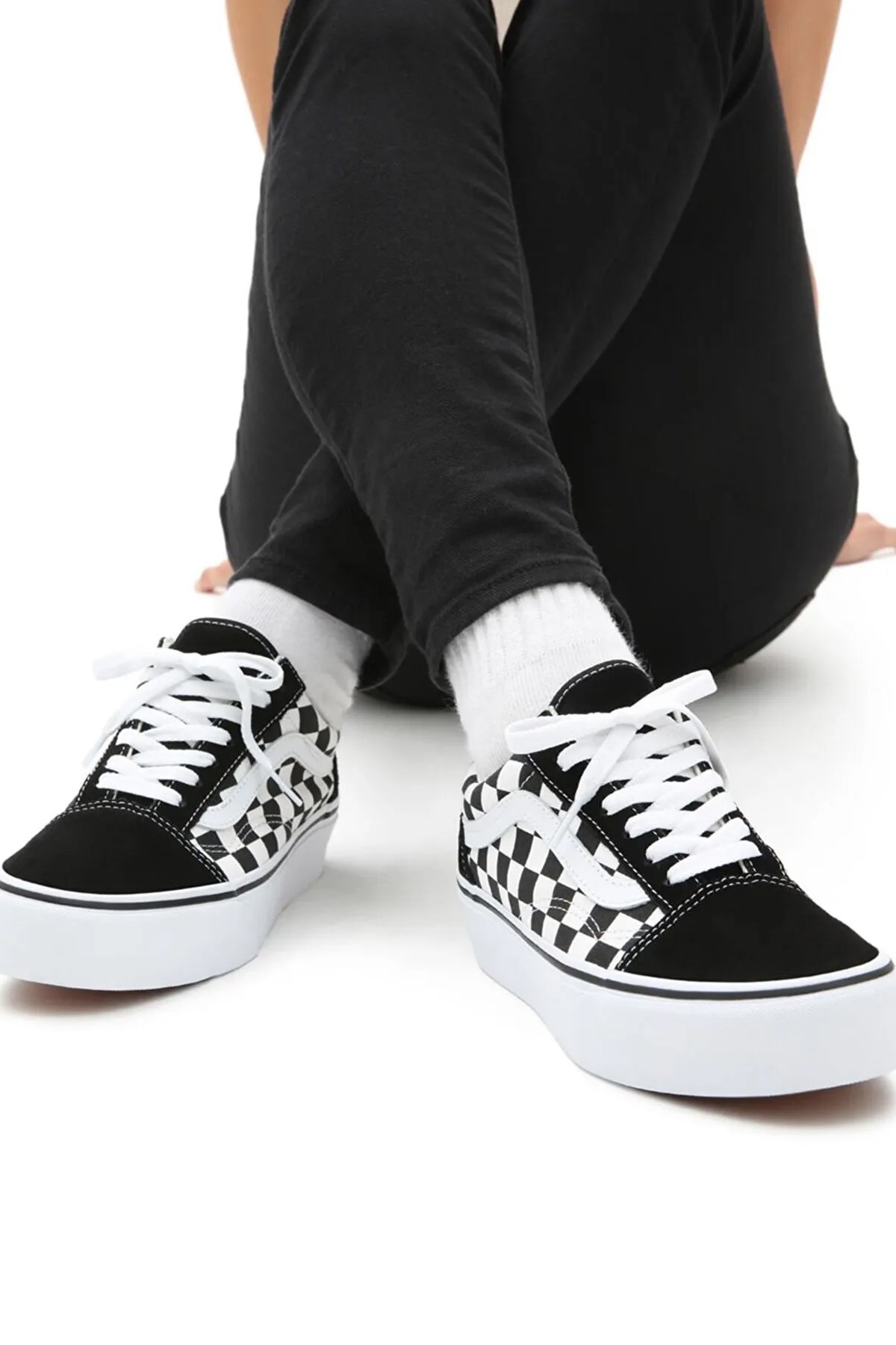 Vans Old Skool Plat Unisex Sneaker VN0A3B3UHRK1 Siyah