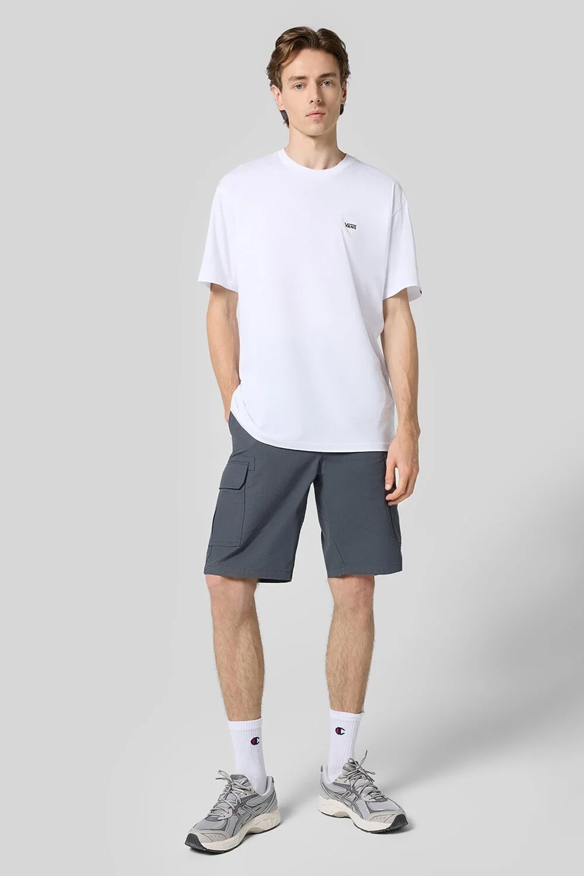 Vans Left Chest Logo Tee Erkek Tişört Vn0A3Czeyb21 Beyaz