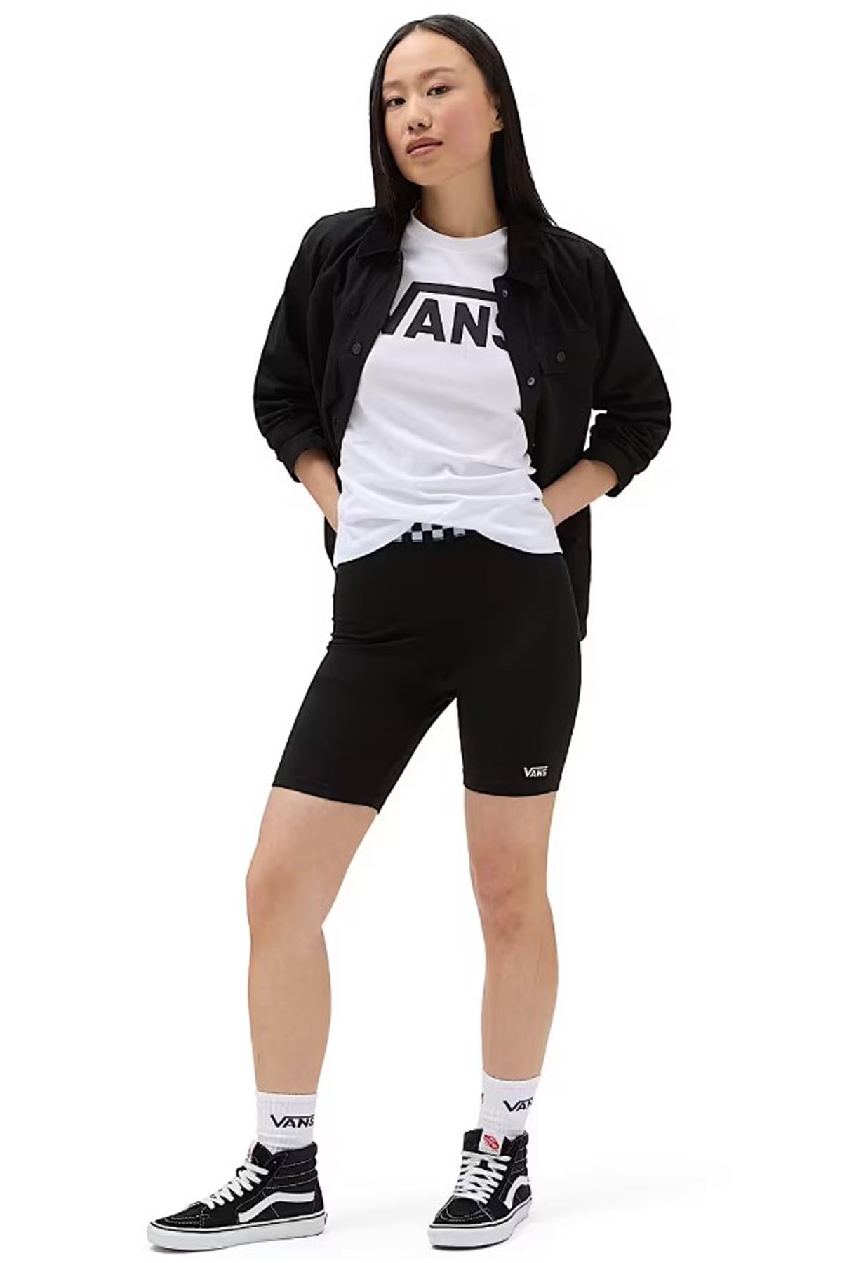 Vans Flying V Kadın Tişört VN0A3UP4WHT1 Beyaz