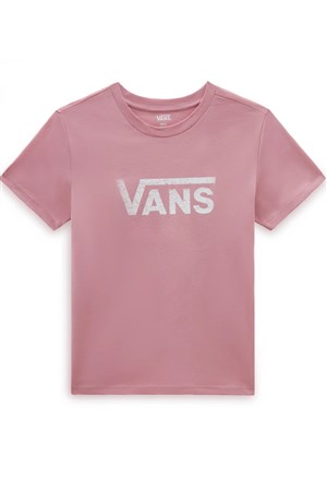 Vans Wm Drop V Ss Crew-B Kadın Tişört VN0A5HNMC3S1 Pembe