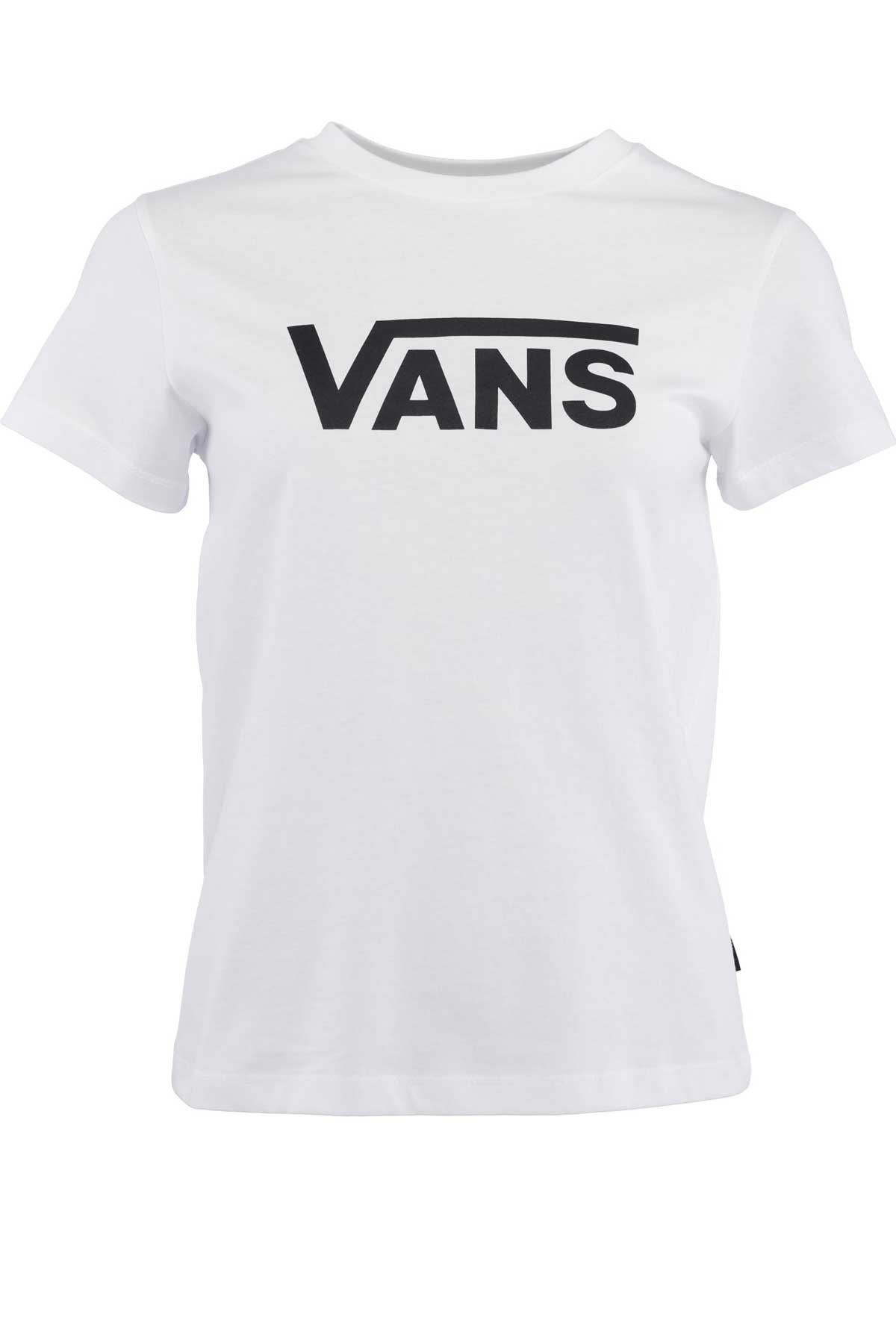 Vans Drop V Ss Crew-B Kadın Tişört VN0A5HNMWHT1 Beyaz