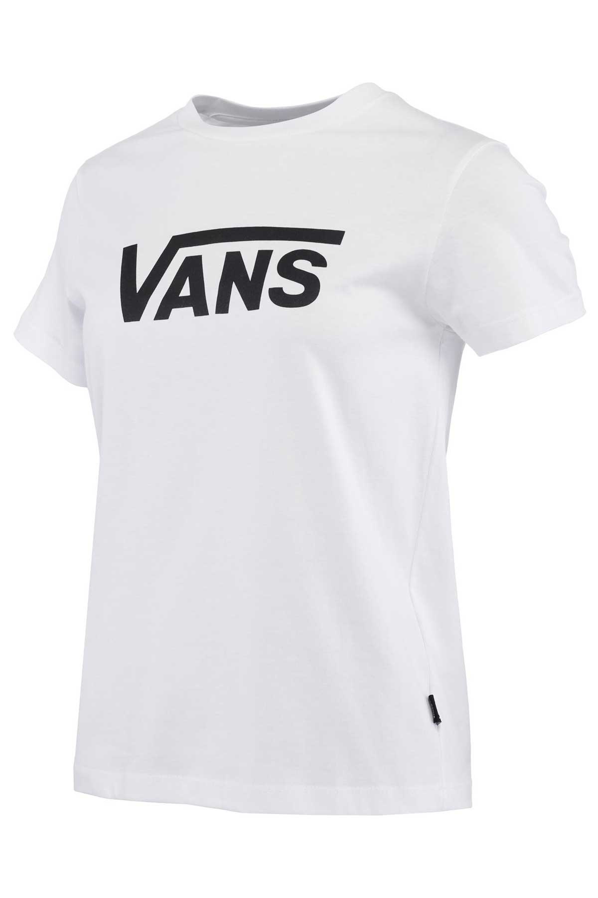 Vans Drop V Ss Crew-B Kadın Tişört VN0A5HNMWHT1 Beyaz