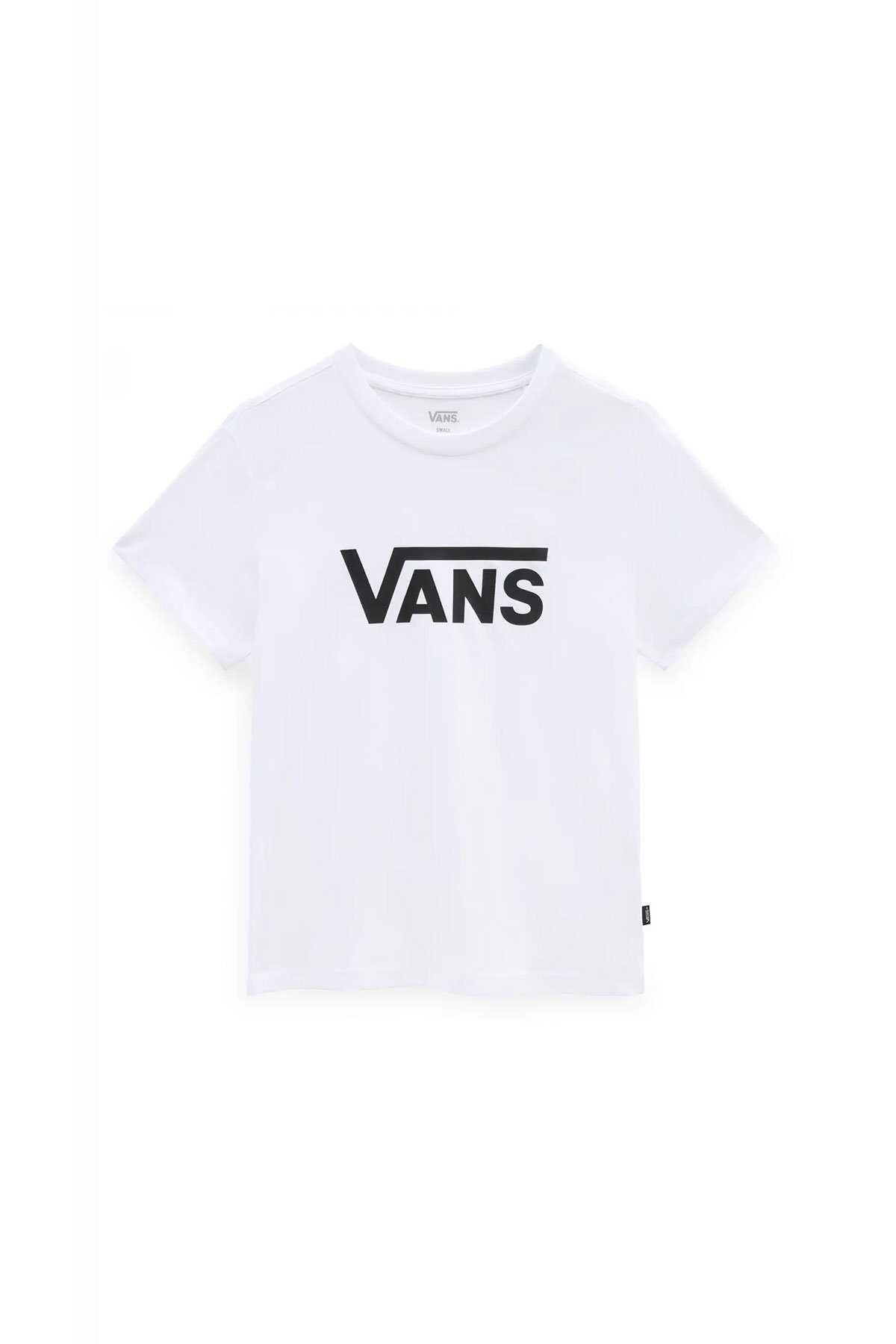 Vans Wm Drop V Ss Crew-B Kadın Tişört VN0A5HNMYB21 Beyaz