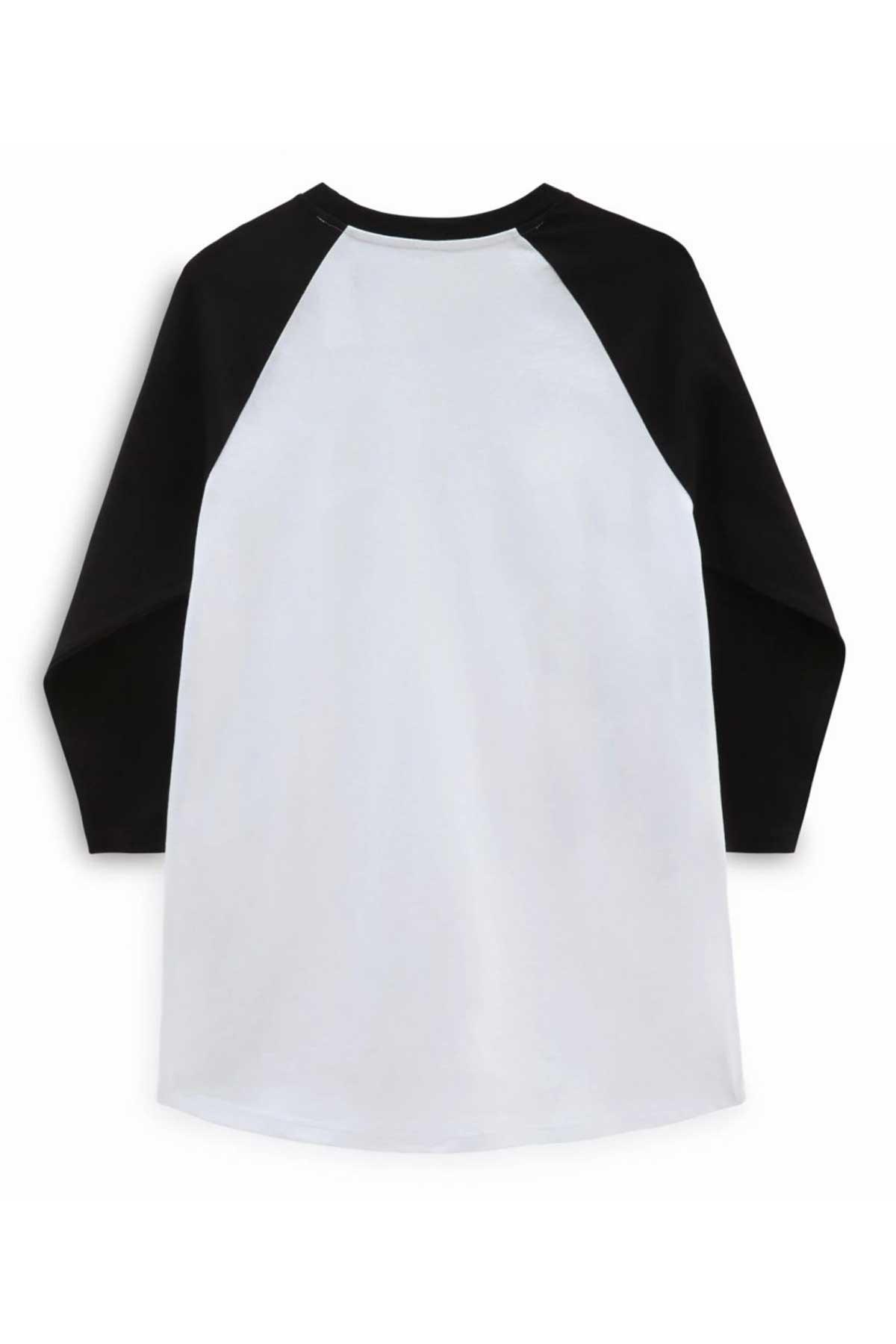 Vans Classic Vans Raglan-B Erkek Tişört VN0A7UEFYB21 Beyaz