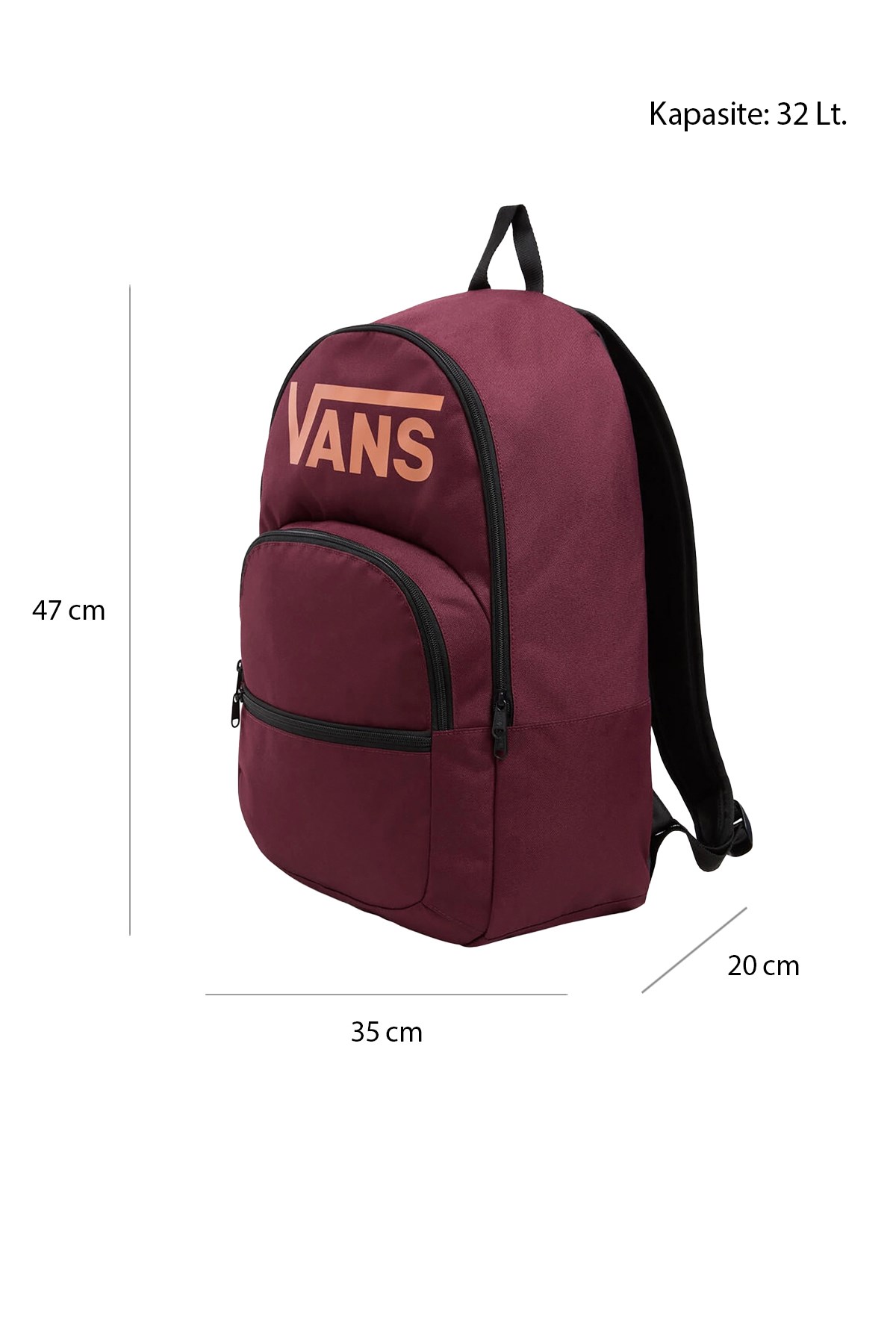 Vans Ranged 2 Unisex Sırt Çantası VN0A7UFNDA01 Bordo