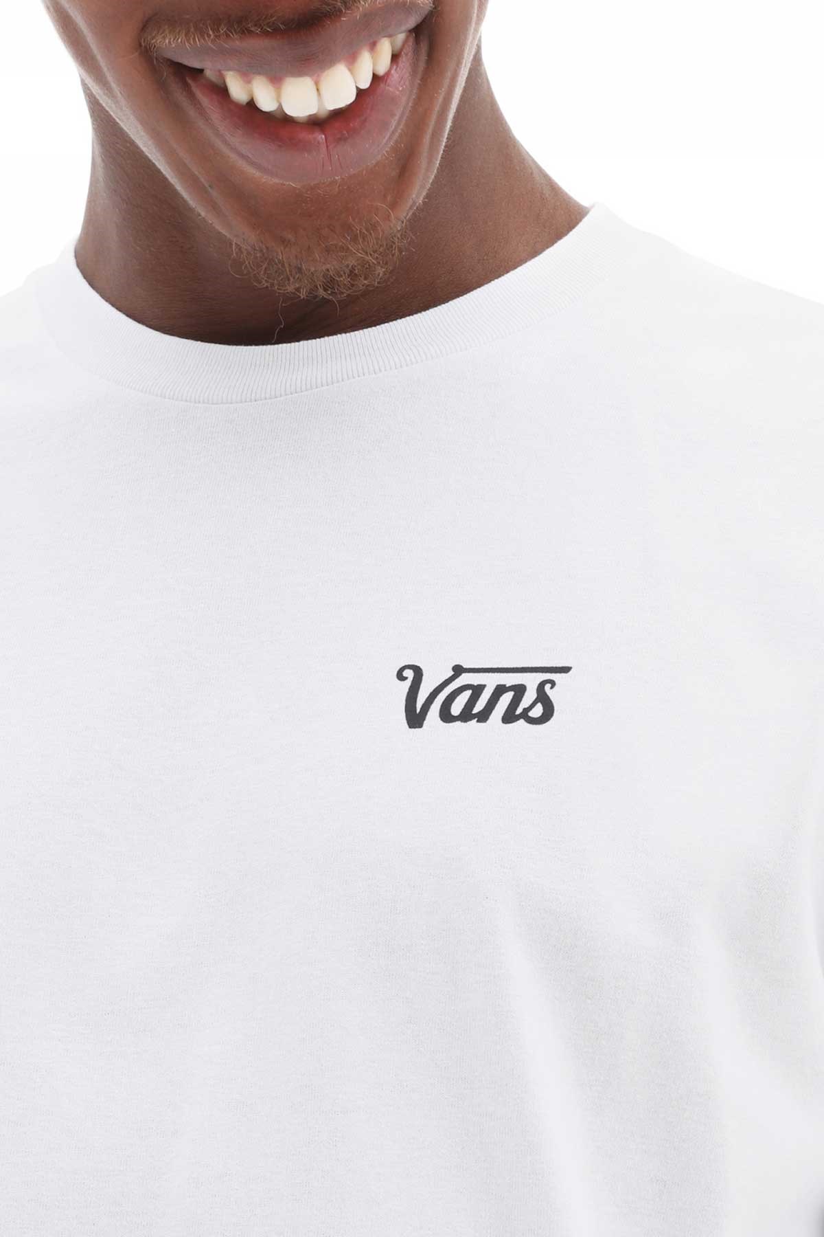 Vans Mini Script Erkek Tişört VN0A7Y3SWHT1 Beyaz