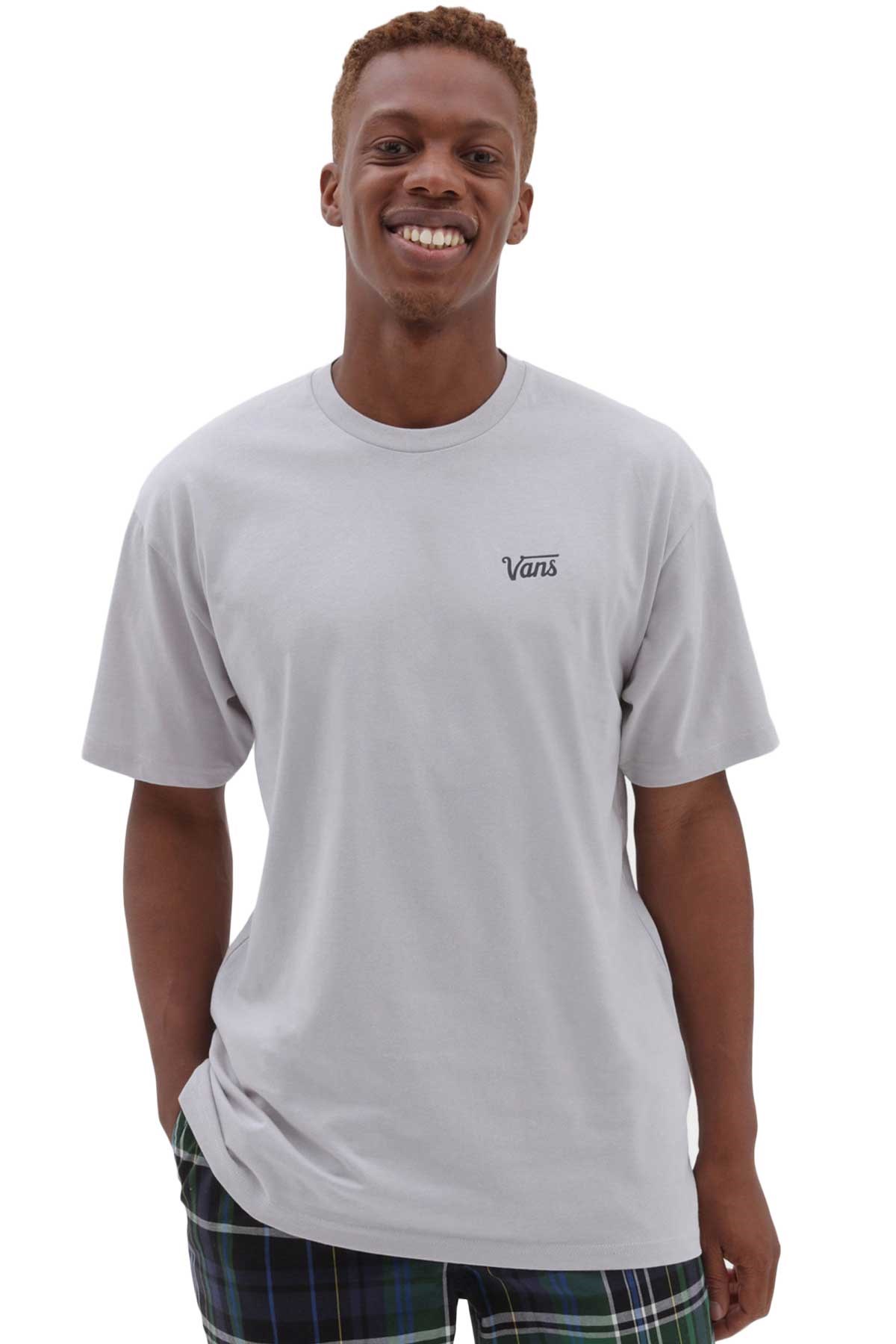 Vans Mini Script Erkek Tişört VN0A7Y3SY5H1 Gri