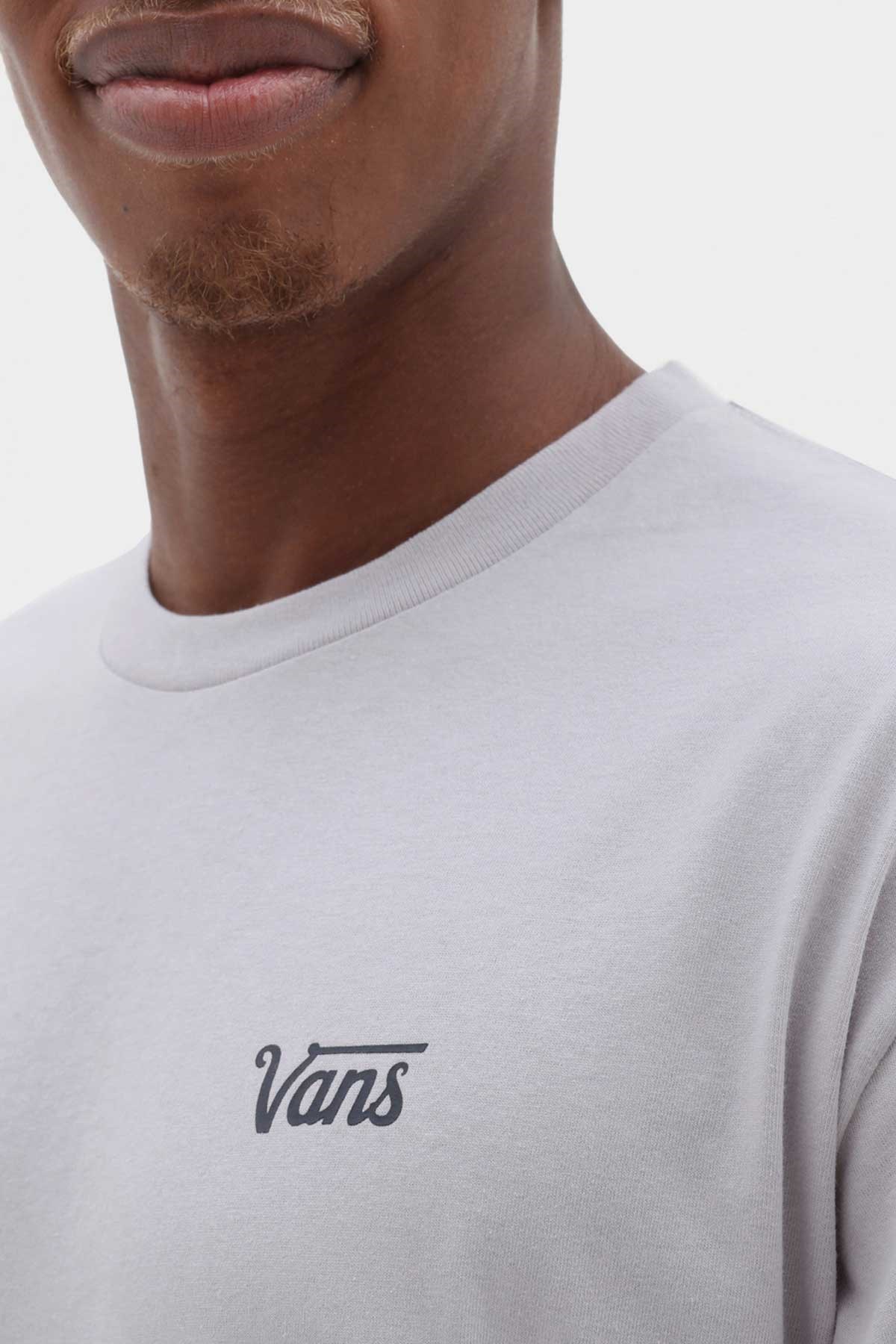 Vans Mini Script Erkek Tişört VN0A7Y3SY5H1 Gri