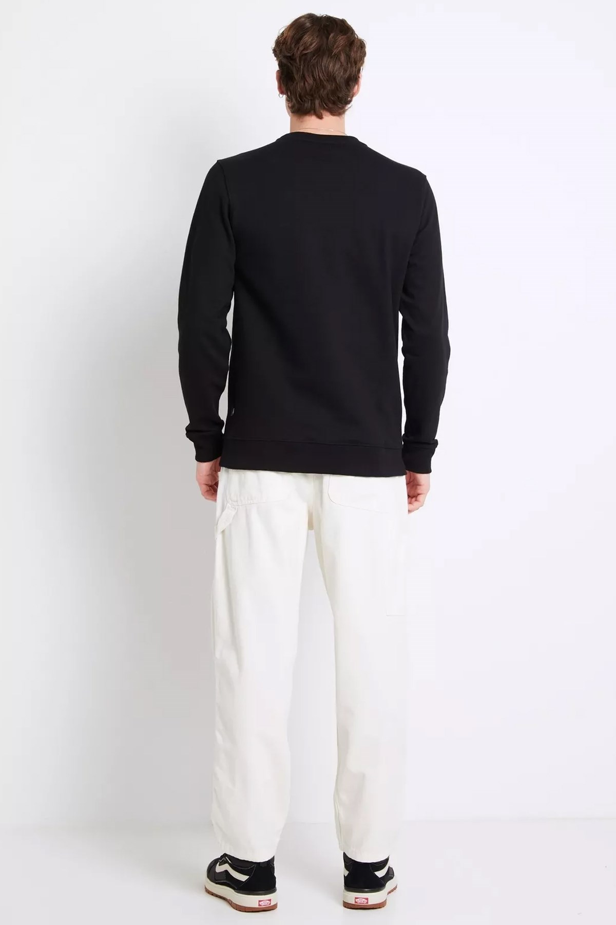 Vans Classic Vans Crew-B Erkek Sweat VN0A7Y3UBLK1 Siyah