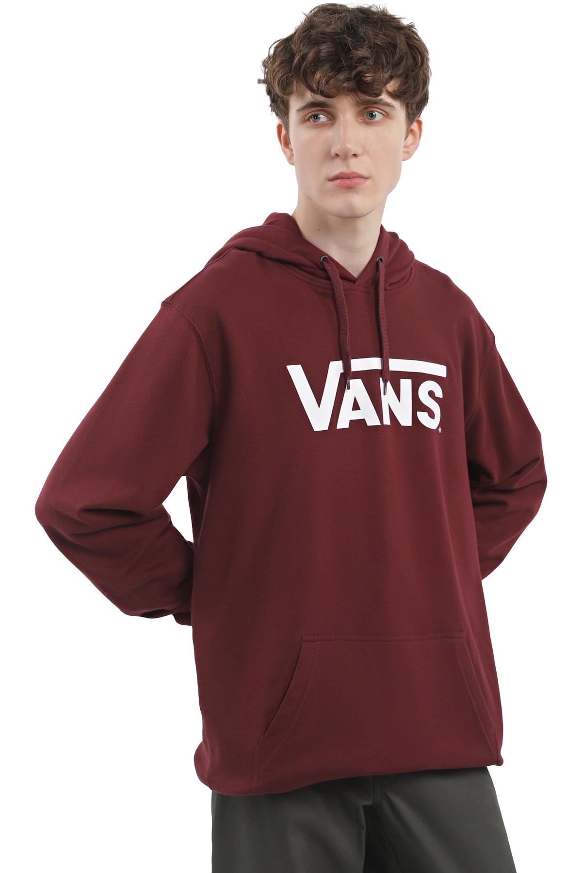 Vans Classic Vans Po-B Erkek Sweatshirt VN0A7Y3X4QU1 Kırmızı
