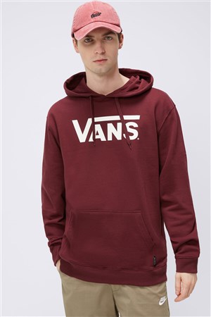 Vans Classic Vans Po-B Erkek Sweatshirt VN0A7Y3X4QU1 Bordo