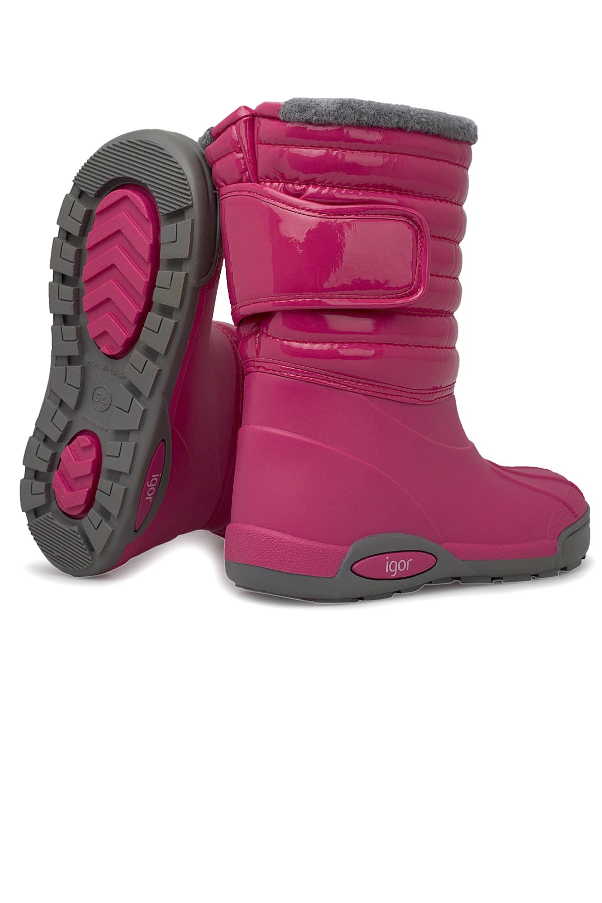 Igor Topo Ski Charol Çocuk Yağmur Çizmesi W10168-007 Pembe