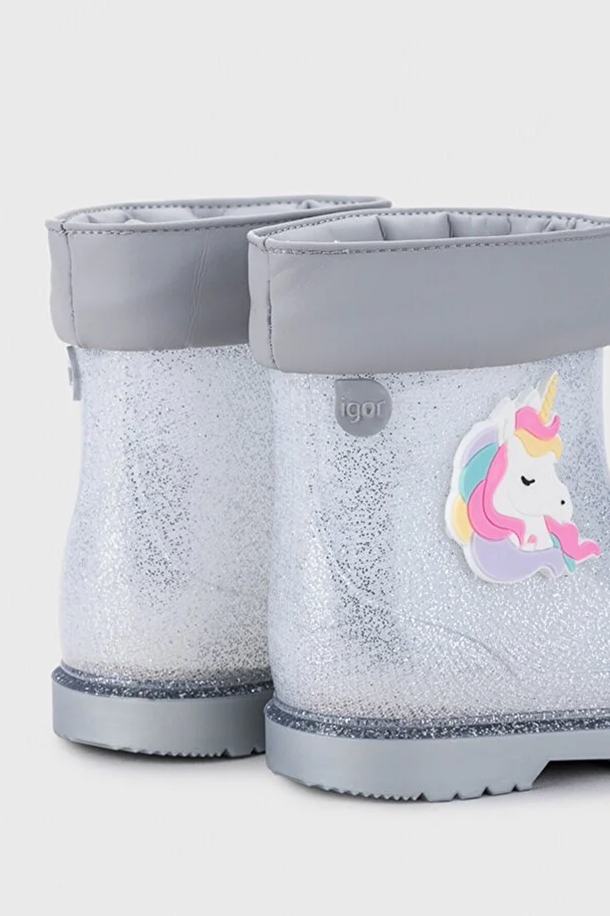 Igor Bimbi Unicornio Glitter Çocuk Çizme W10339-IGR125 Gri