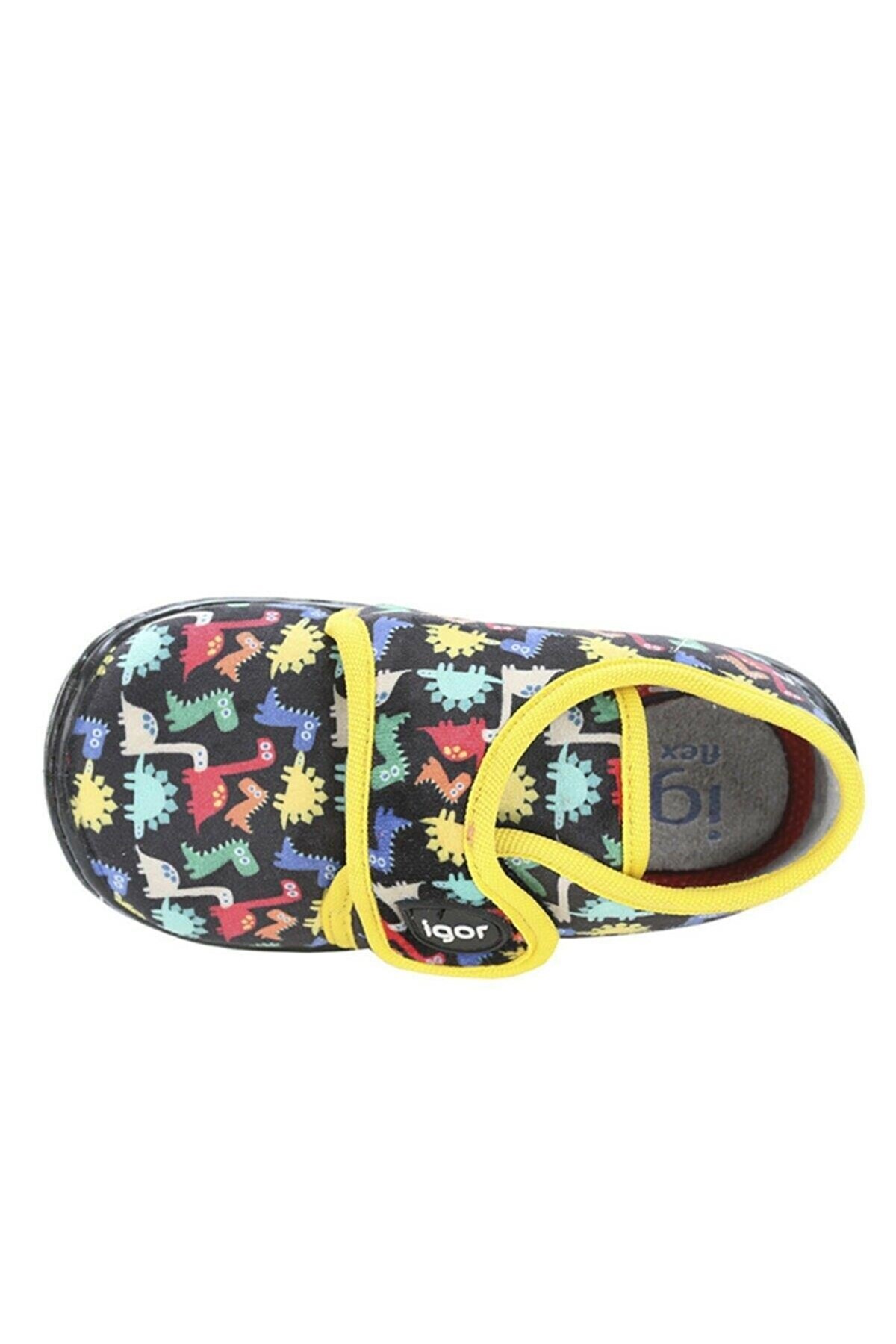 Igor Snoopy Art Çocuk Panduf W20125-Dino Siyah