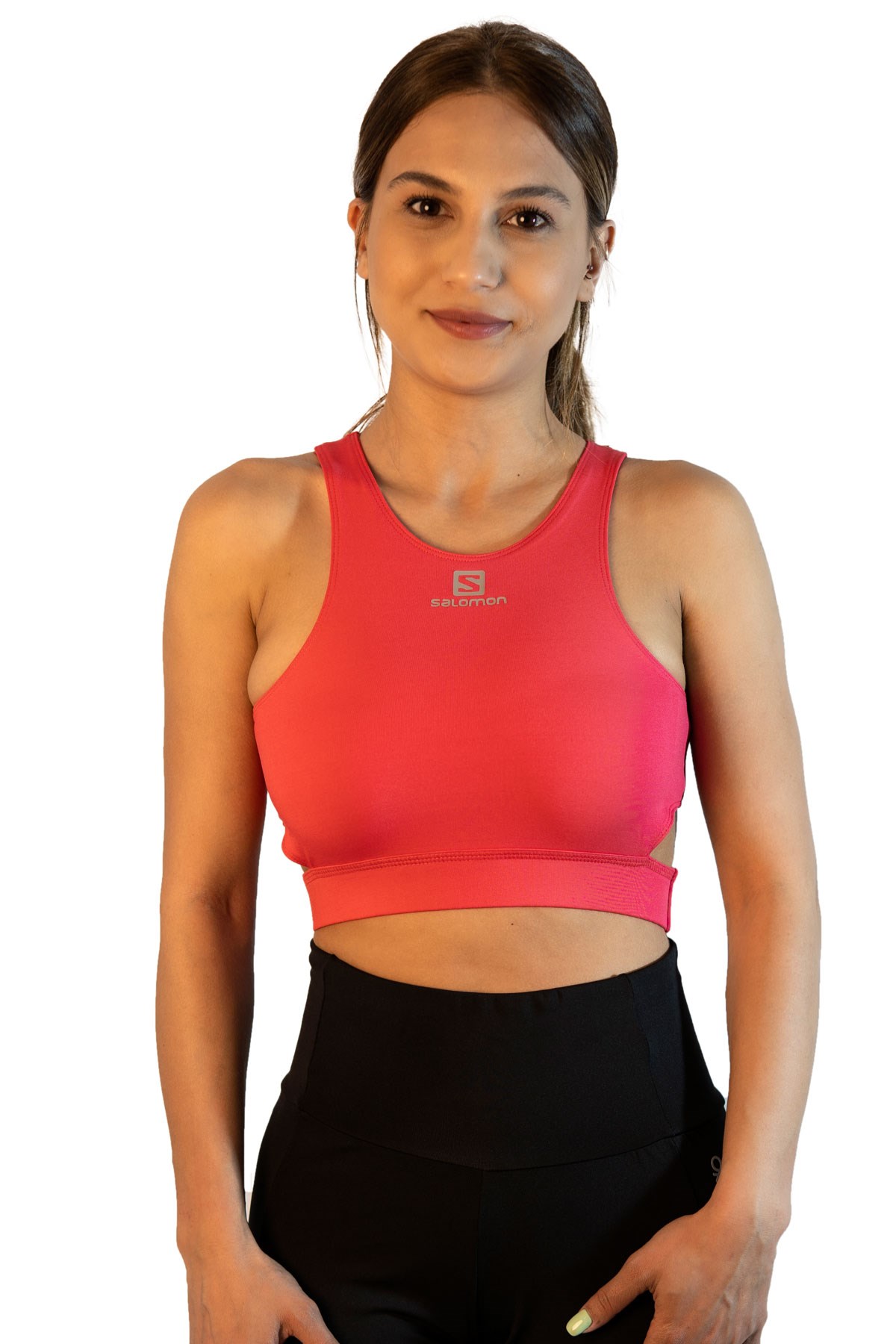 Salomon Skyline Fitness Bra W90WSKYLINE Pembe