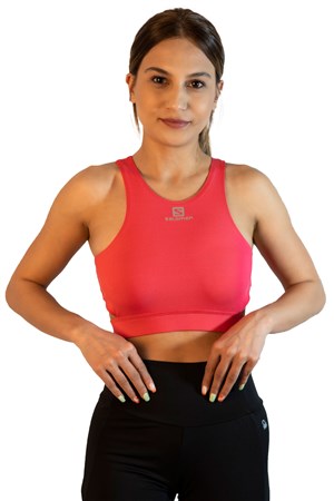 Salomon Skyline Fitness Bra W90WSKYLINE Pembe