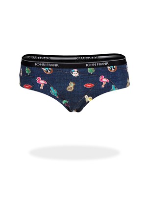 John Frank Identity Hipster Kadın Külot WJFD-H14-FUNDENIM