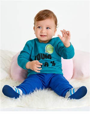 Wonder Kids Erkek Bebek Eşofman WK20AW3013-M