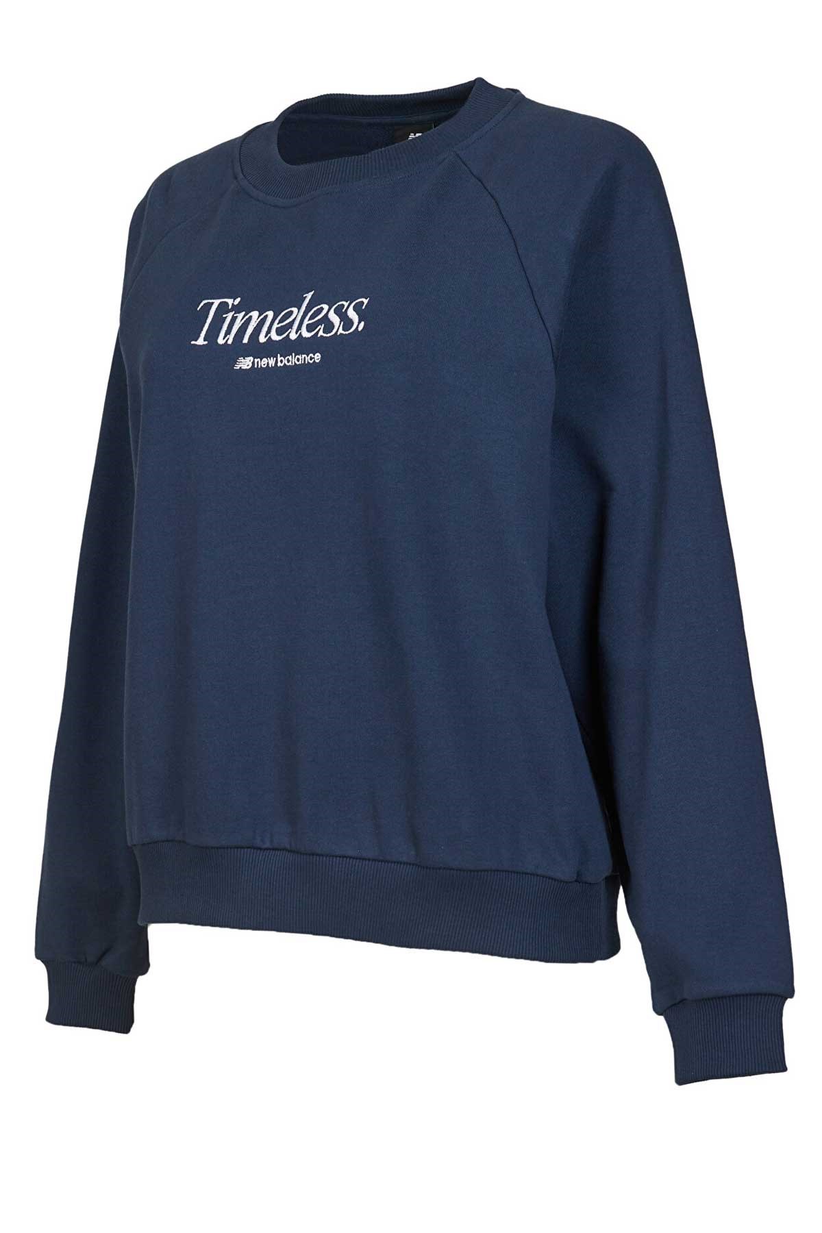 New Balance Lifestyle Kadın Sweatshirt WNC3380-IND Lacivert