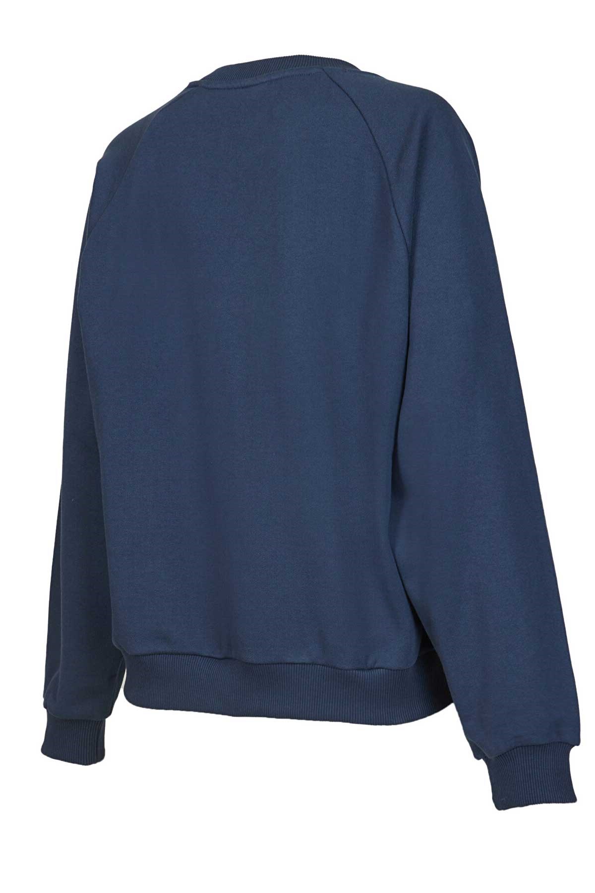 New Balance Lifestyle Kadın Sweatshirt WNC3380-IND Lacivert