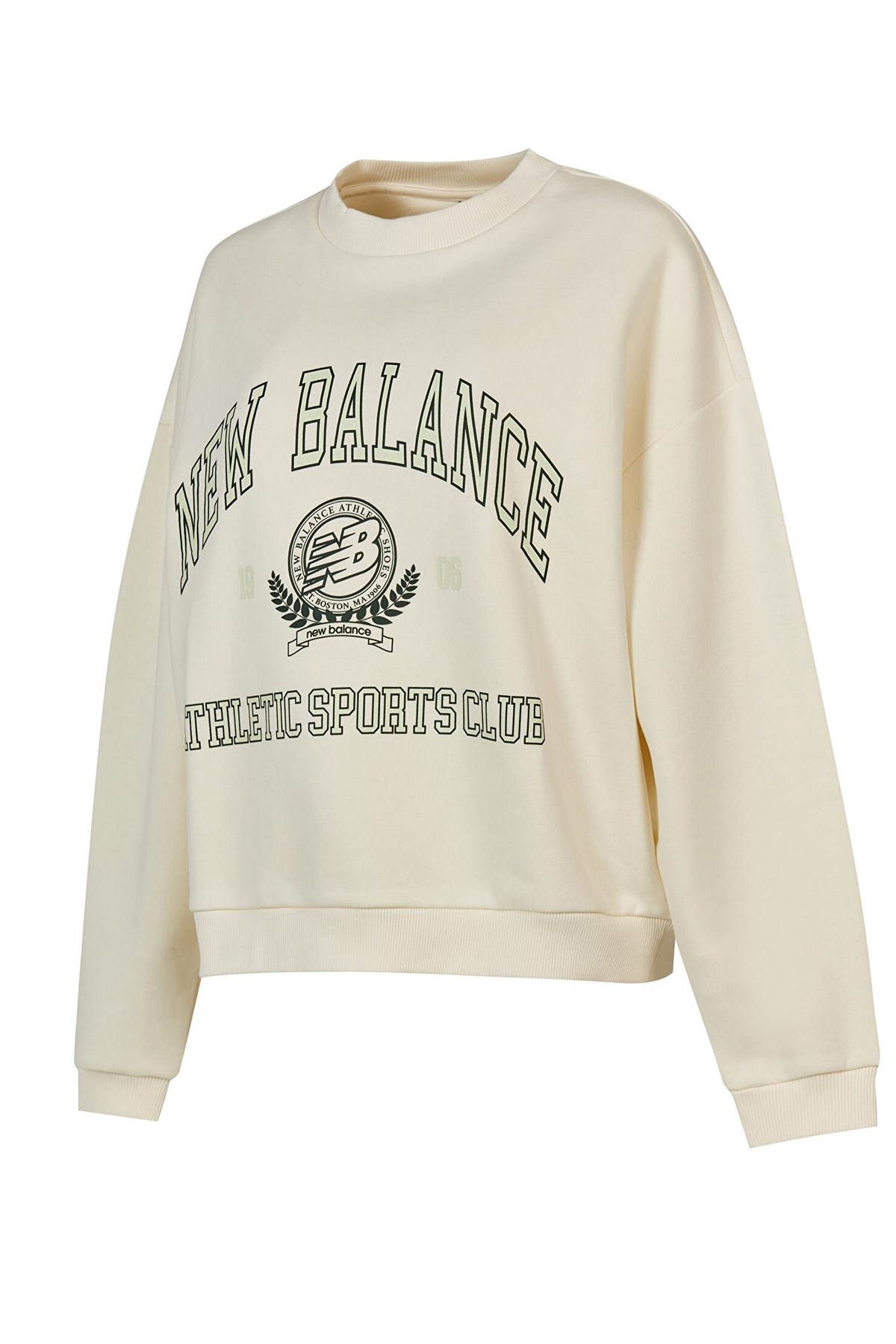 New Balance Lifestyle Kadın Sweatshirt WNC3404-SST Beyaz