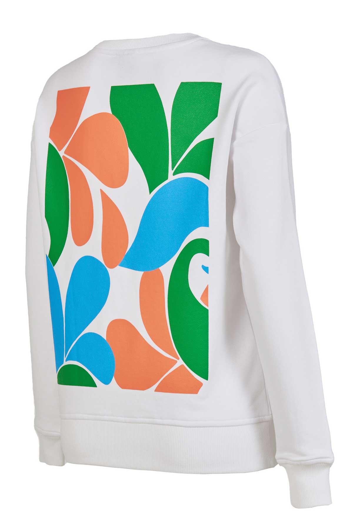 New Balance Lifestyle Kadın Sweatshirt WNH1308-WT Beyaz