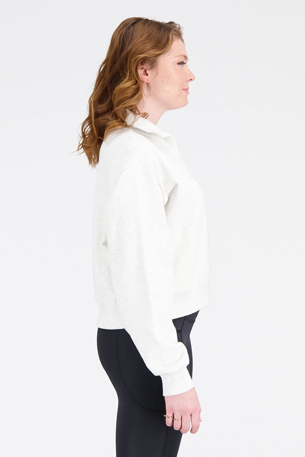 New Balance Lifestyle Kadın Sweatshirt WNH3374-SAH Gri