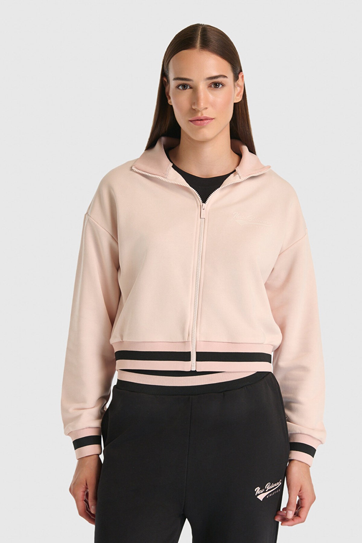 New Balance Lifestyle Kadın Sweatshirt WNJ3509-SOI Pembe
