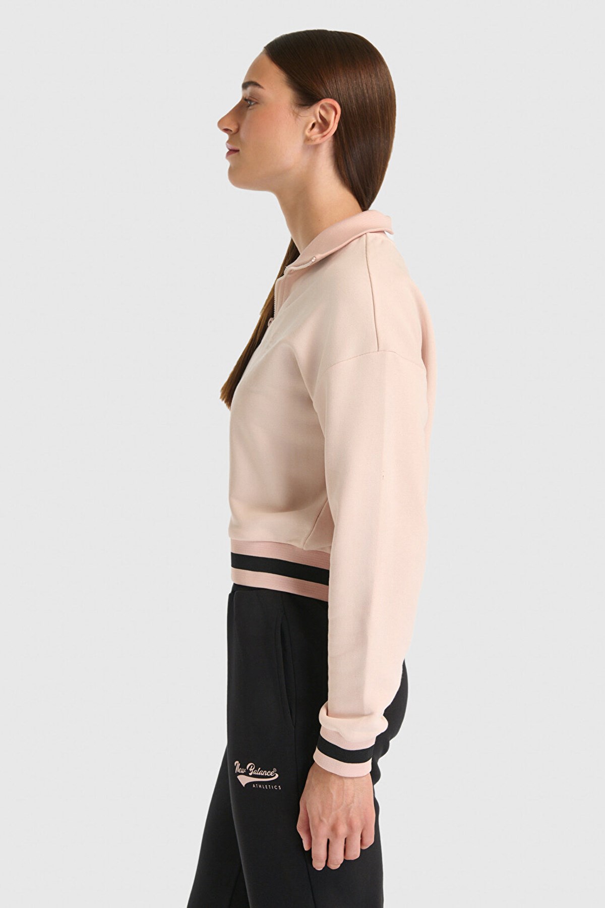 New Balance Lifestyle Kadın Sweatshirt WNJ3509-SOI Pembe