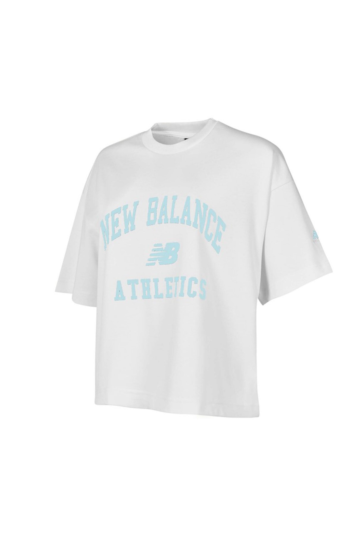 New Balance Lifestyle Kadın Tişört WNT1402-WT Beyaz