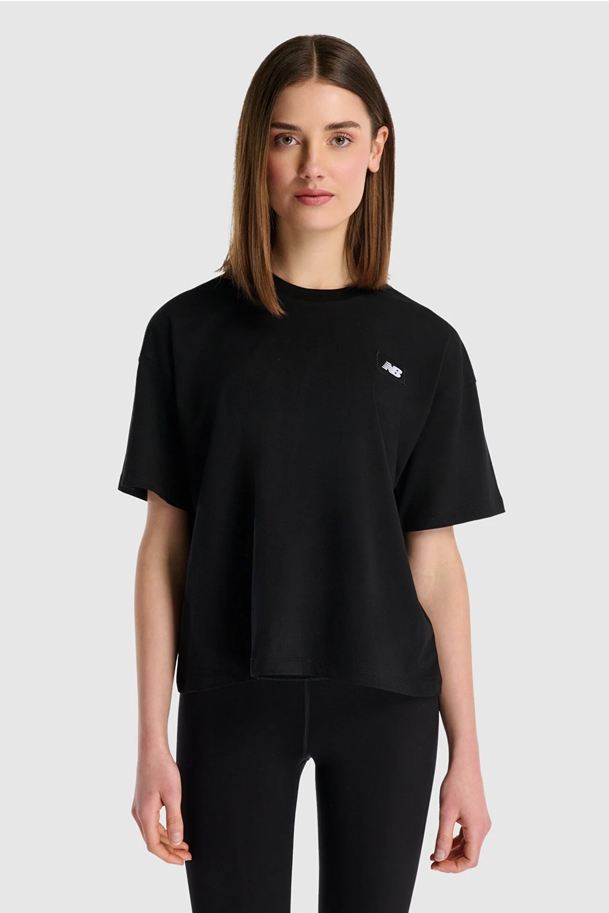 New Balance Kadın Tişört Wnt1520-Bk Siyah